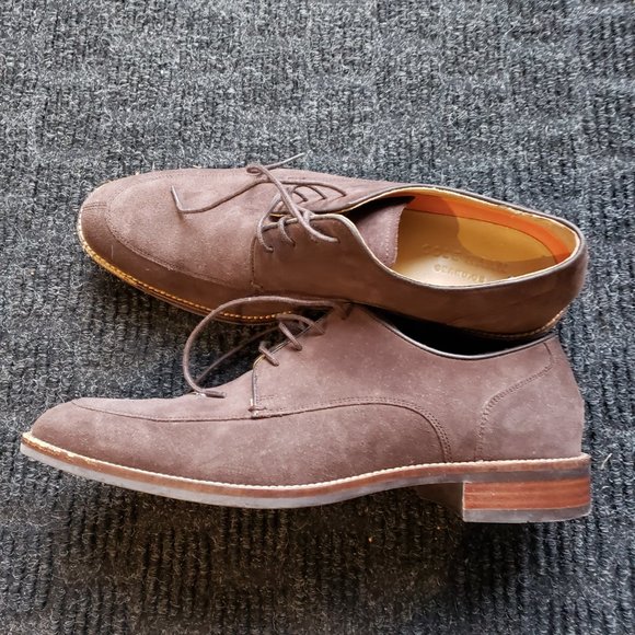 Cole Haan Men's Brown Suede Oxford Shoes - Size 8 - Picture 2 of 5